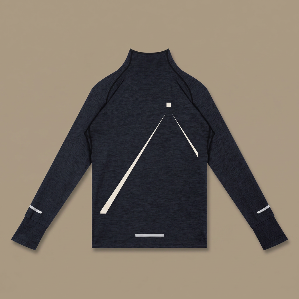 Men's Quarter-Zip Raglan Training T-Shirt — back
