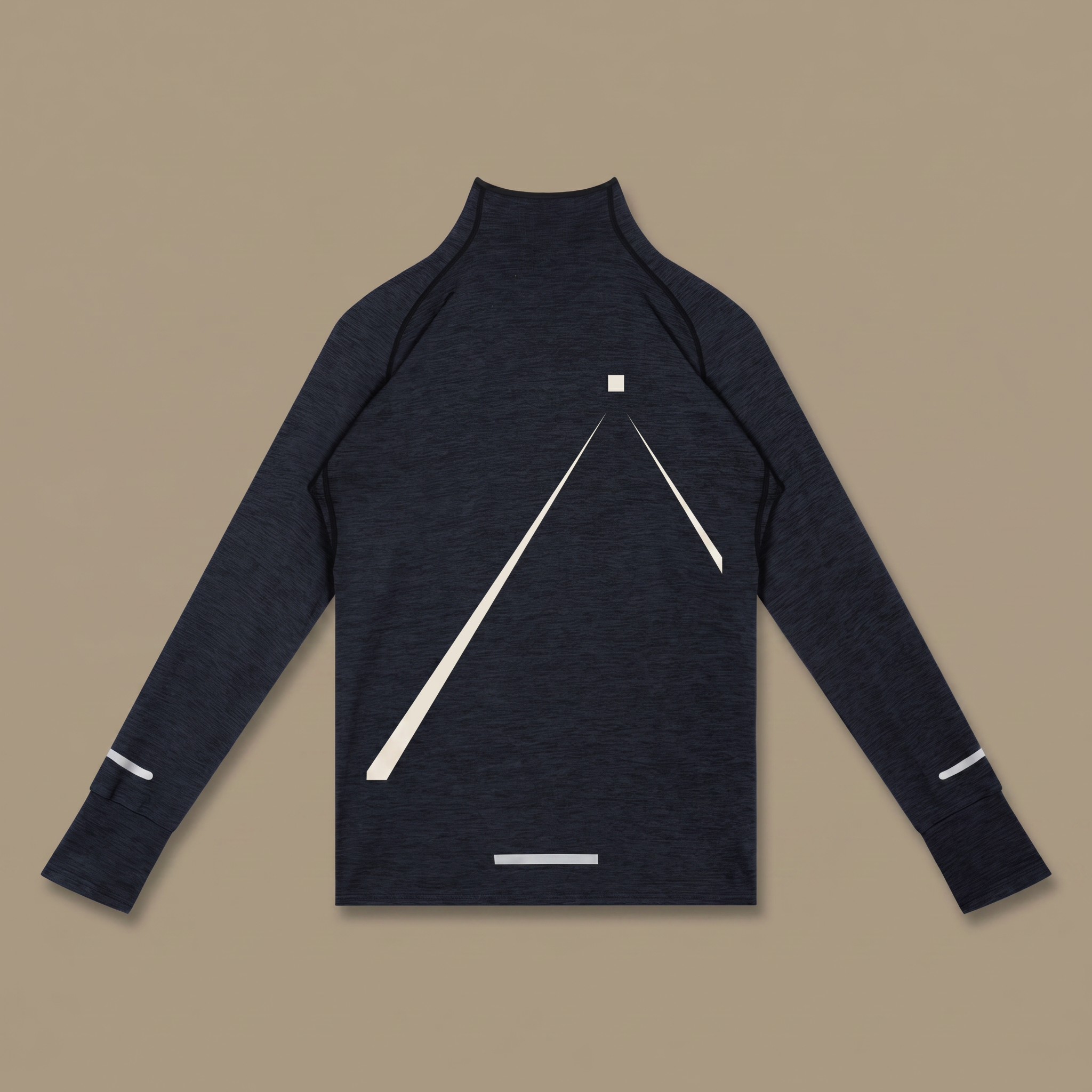Men's Quarter-Zip Raglan Training T-Shirt — back