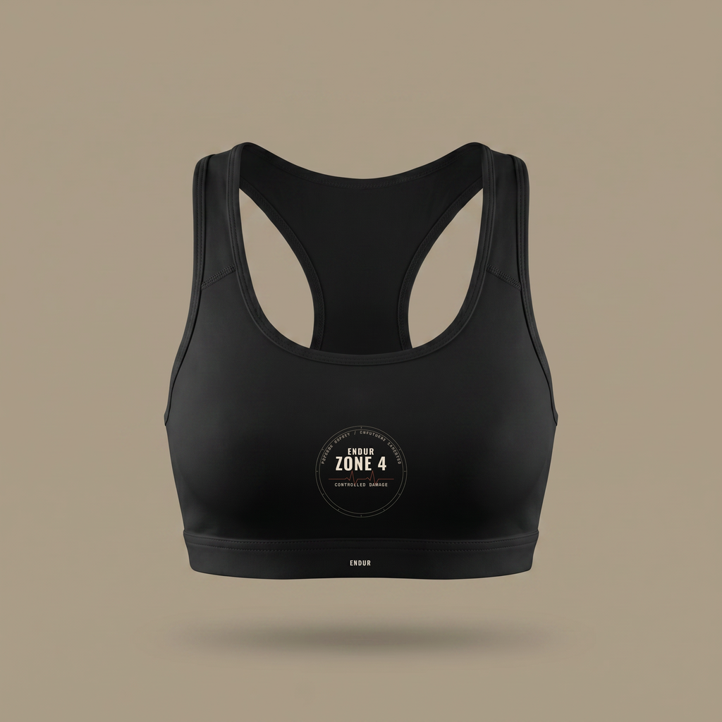 Women's Cropped Sports Bra — front
