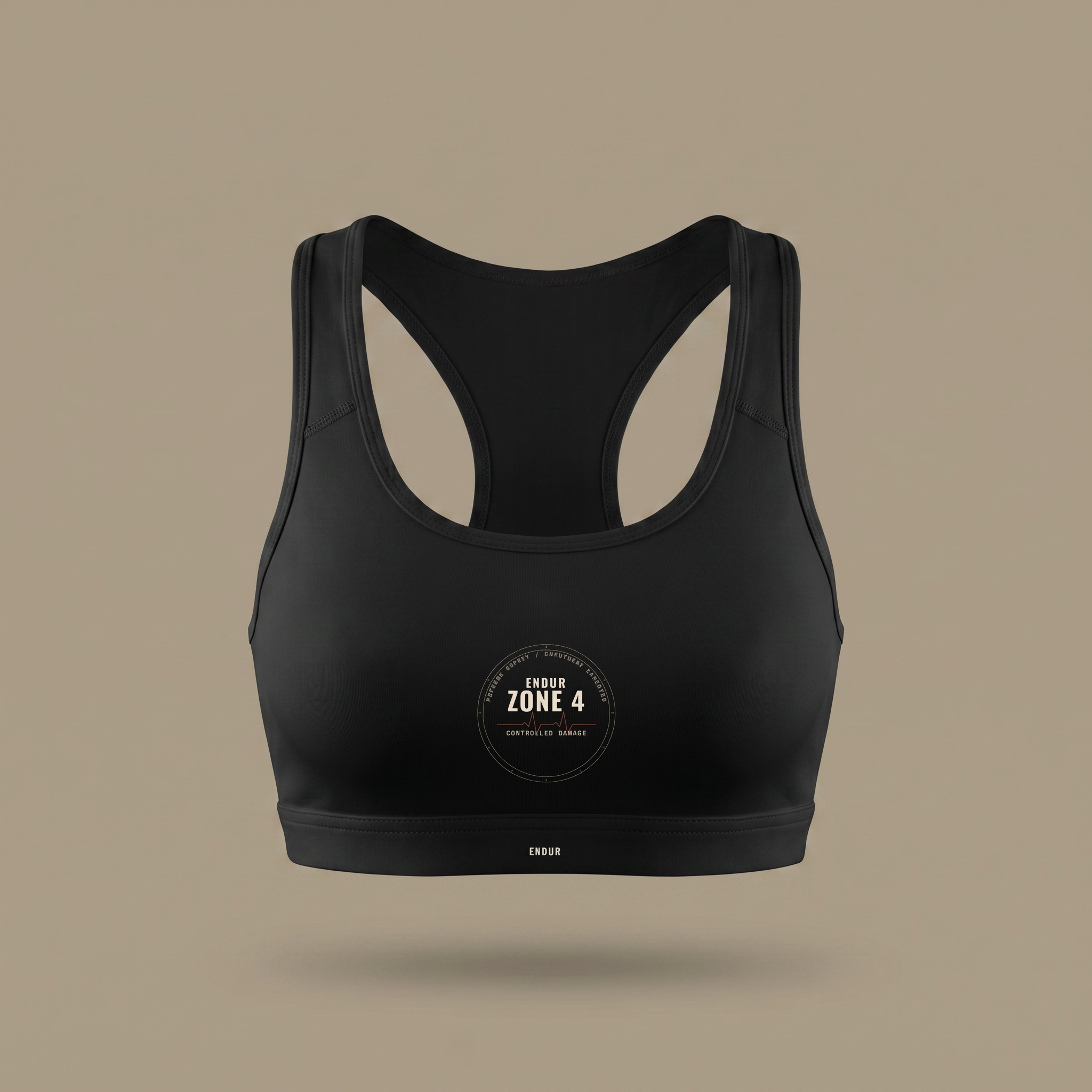 Women's Cropped Sports Bra — front