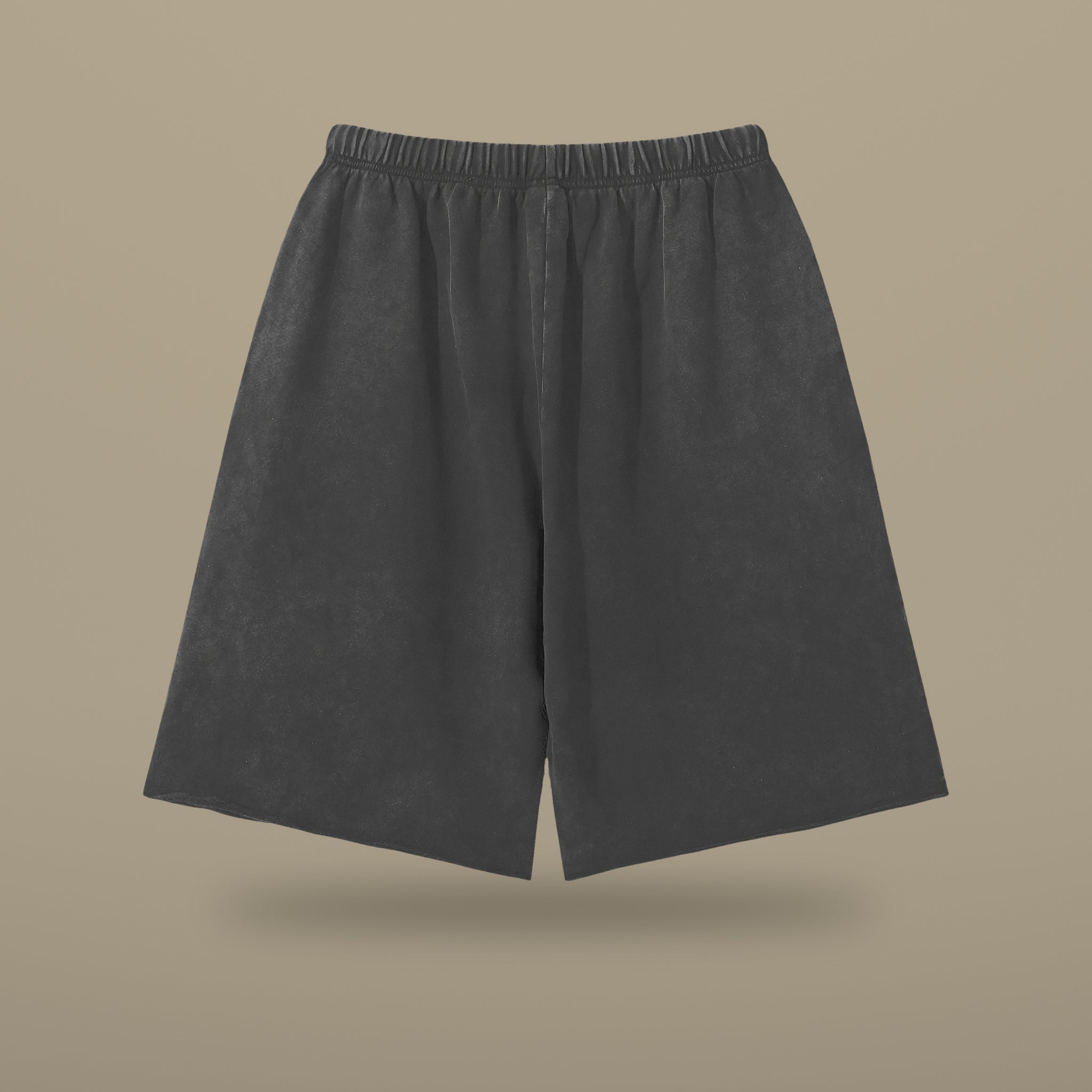 Snow Wash Raw Hem Shorts