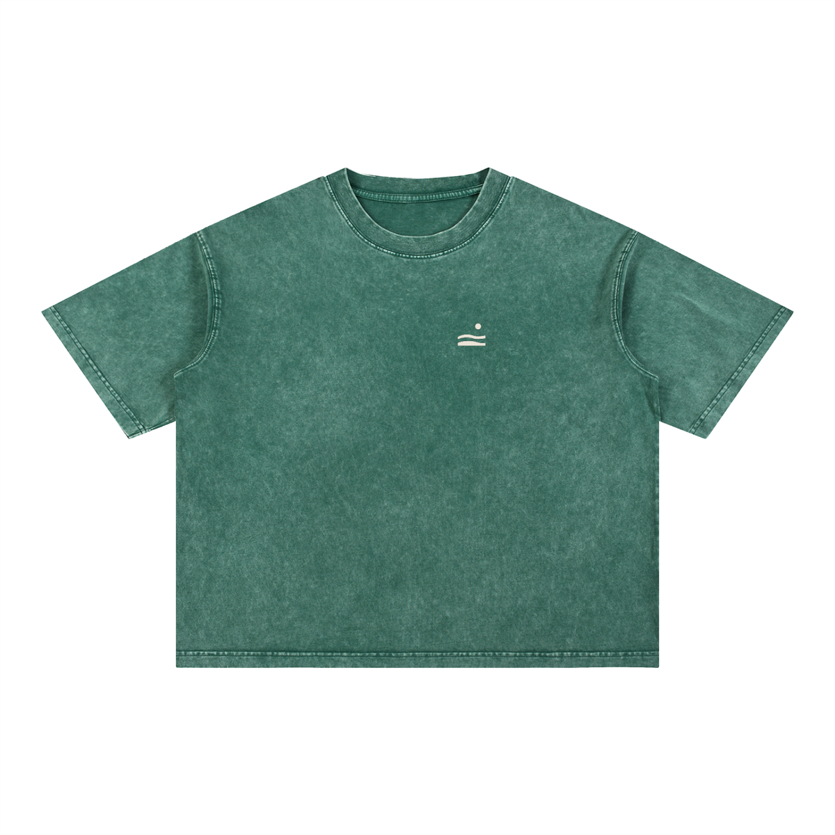 Slow Is A Pace Tee — Blackish Green, flat product view
