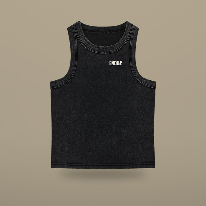 Snow Wash Crop Tank Top