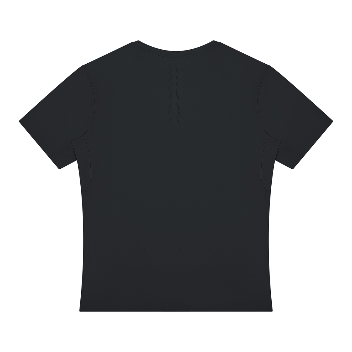Base Run Tee — Black, flat product view