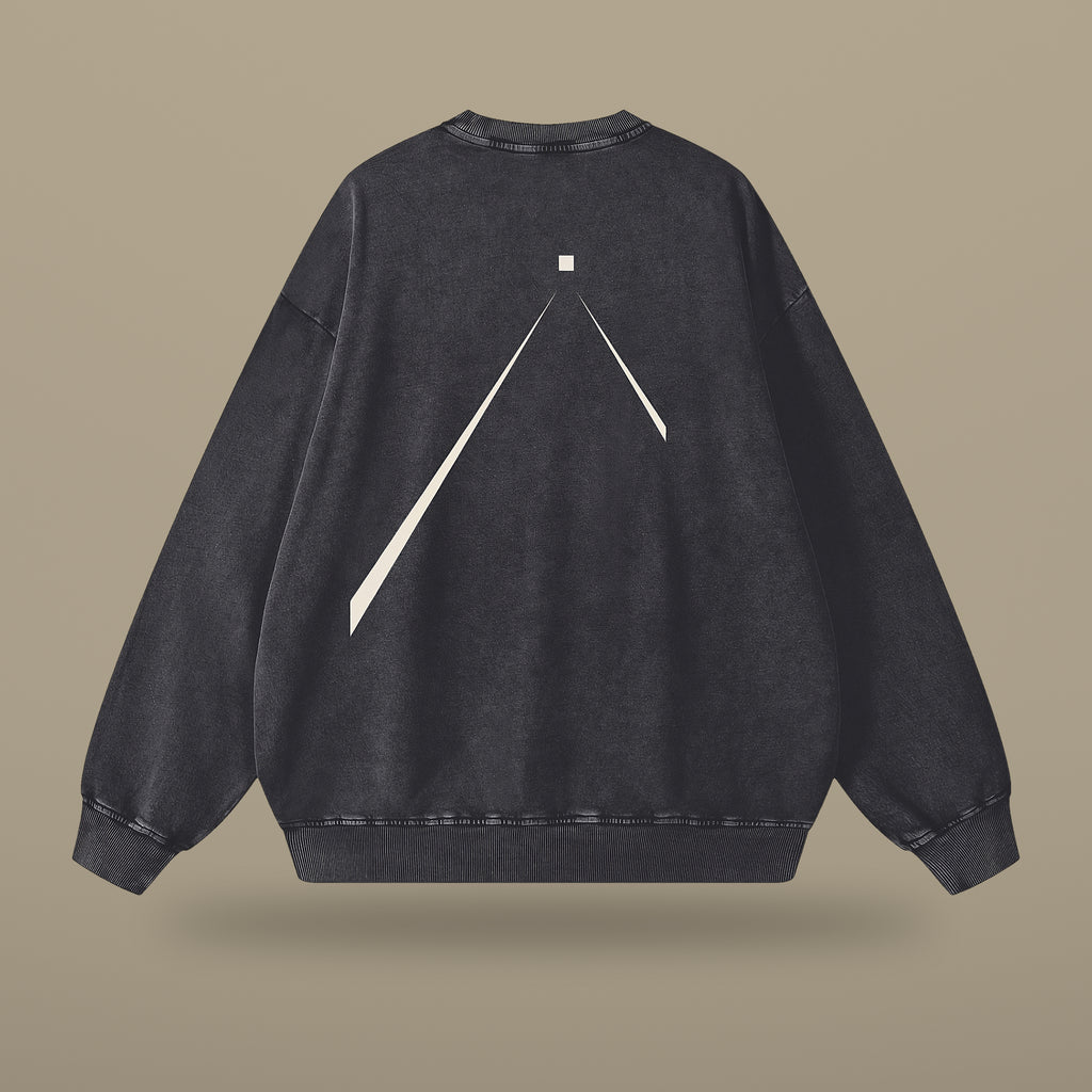 Snow Wash Oversized Sweatshirt
