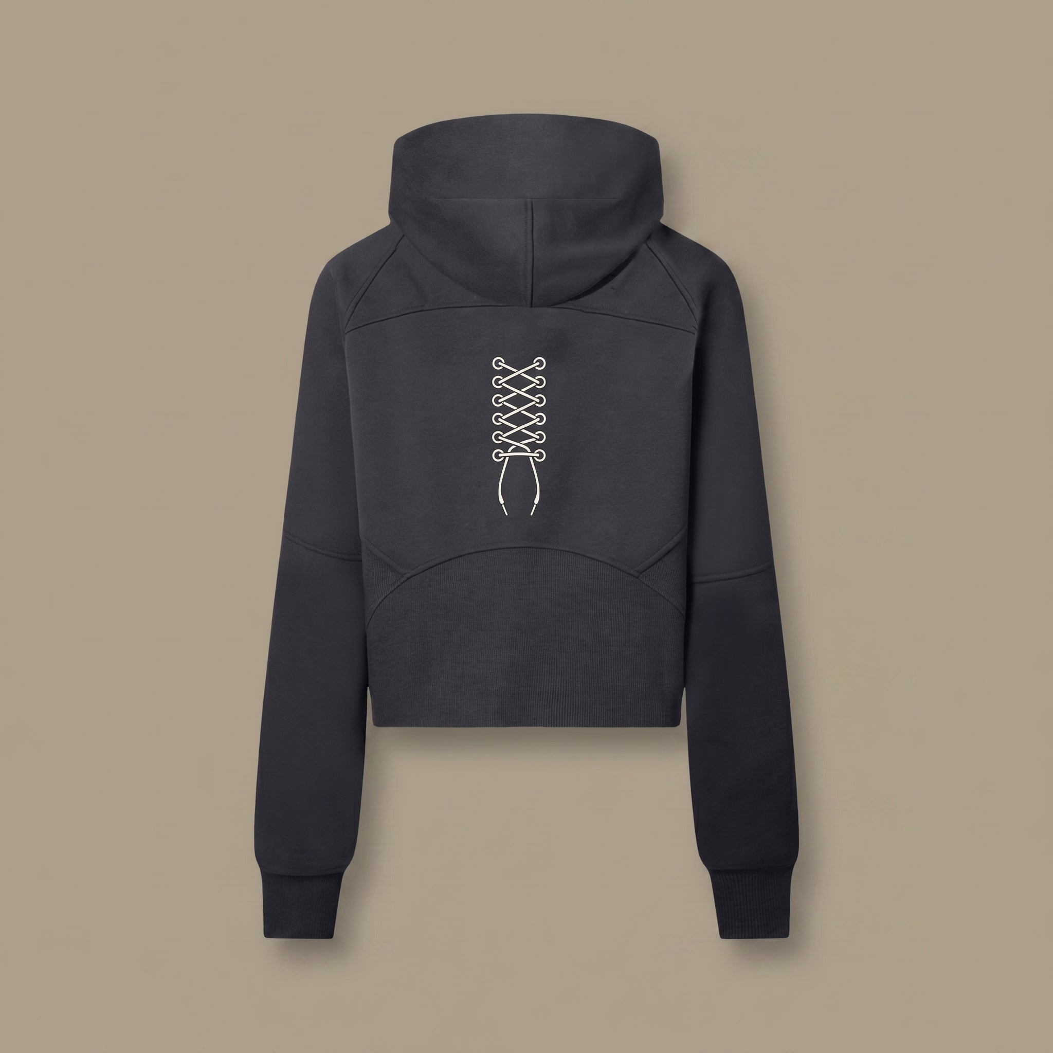 Cropped Half-Zip Hoodie