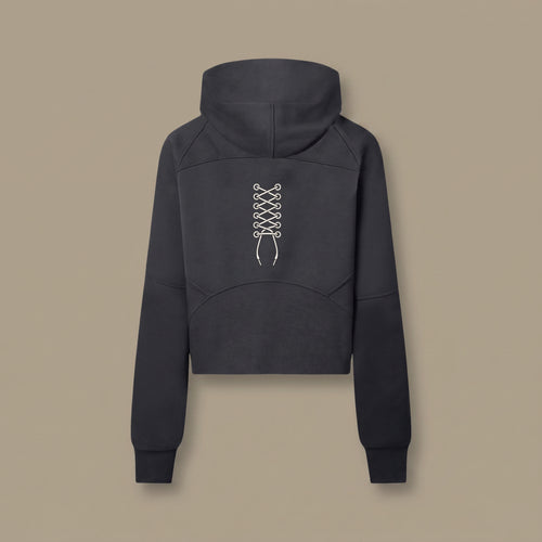 Cropped Half-Zip Hoodie