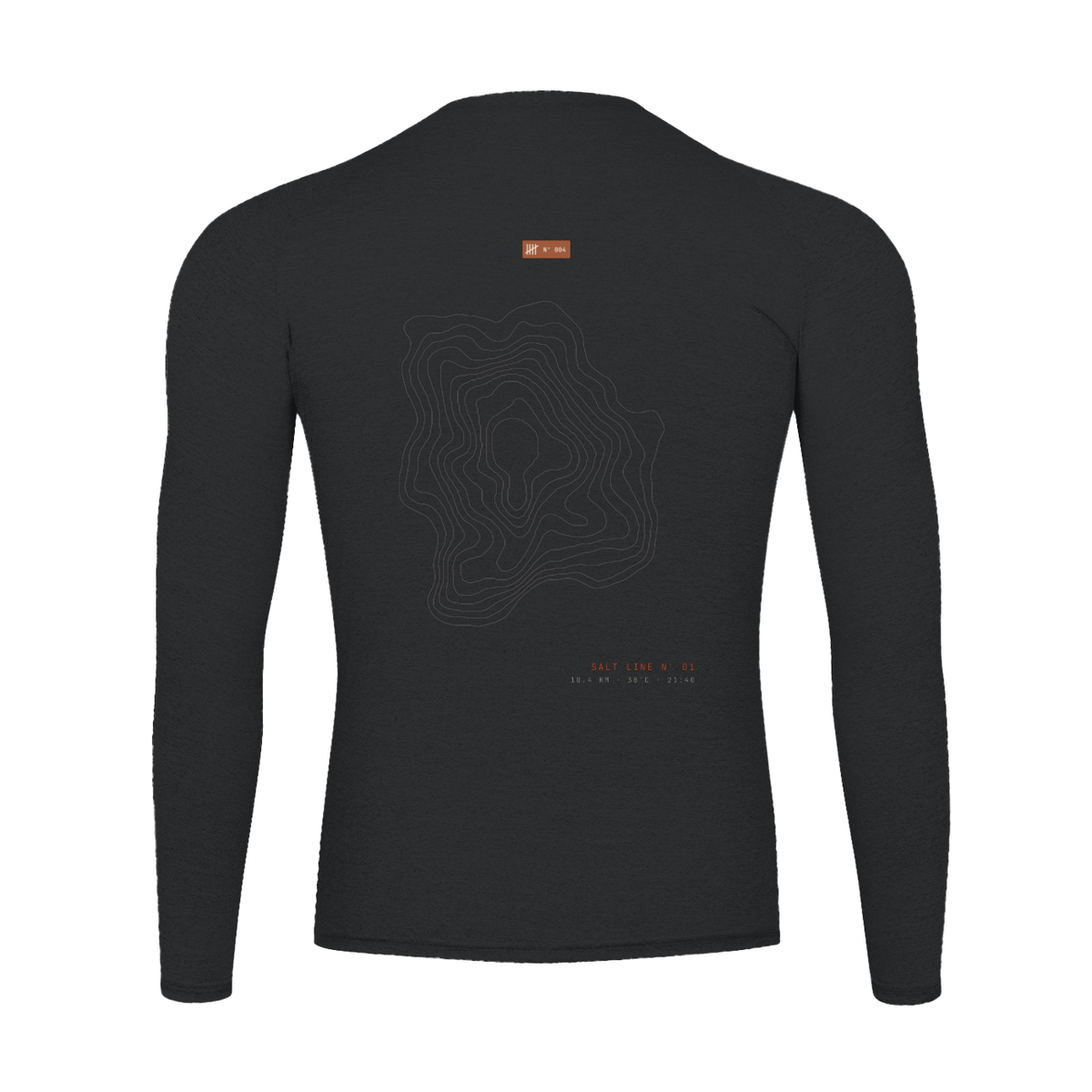 Salt Line Long Sleeve — Black, flat product view