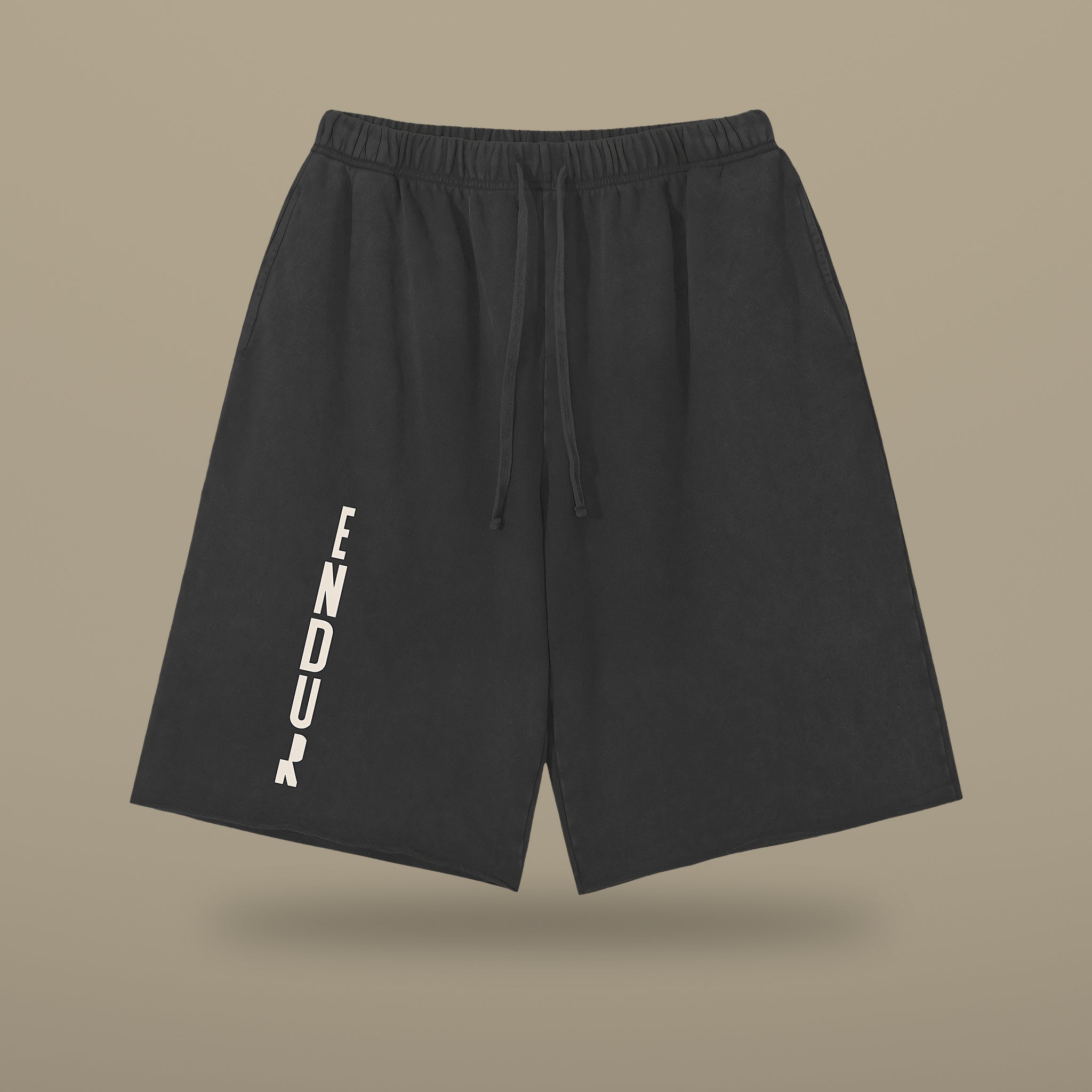 Snow Wash Raw Hem Shorts
