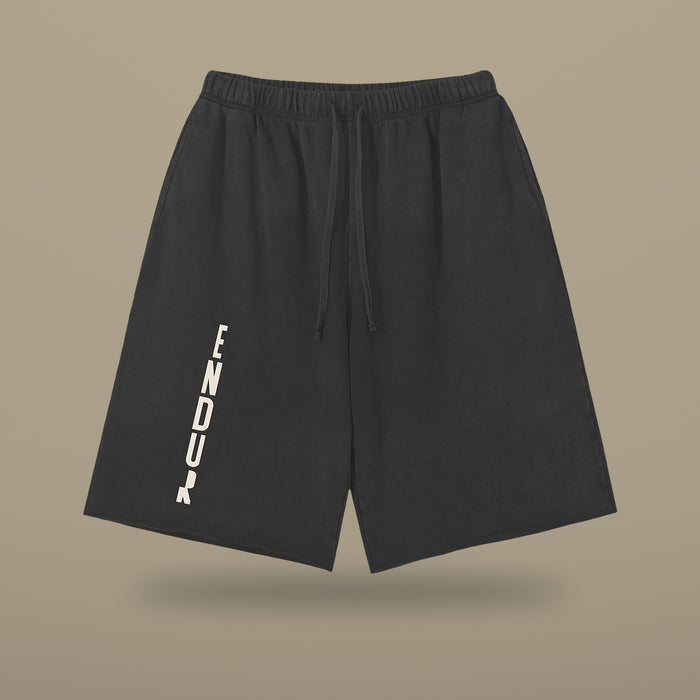 Snow Wash Raw Hem Shorts