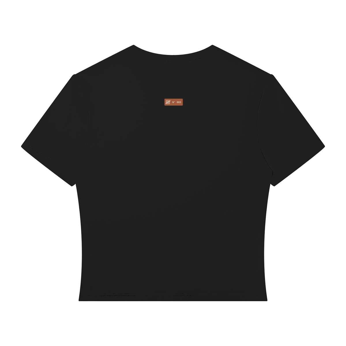 Zone 2 Crop Tee (Women's) — Coffee & Black, flat product view