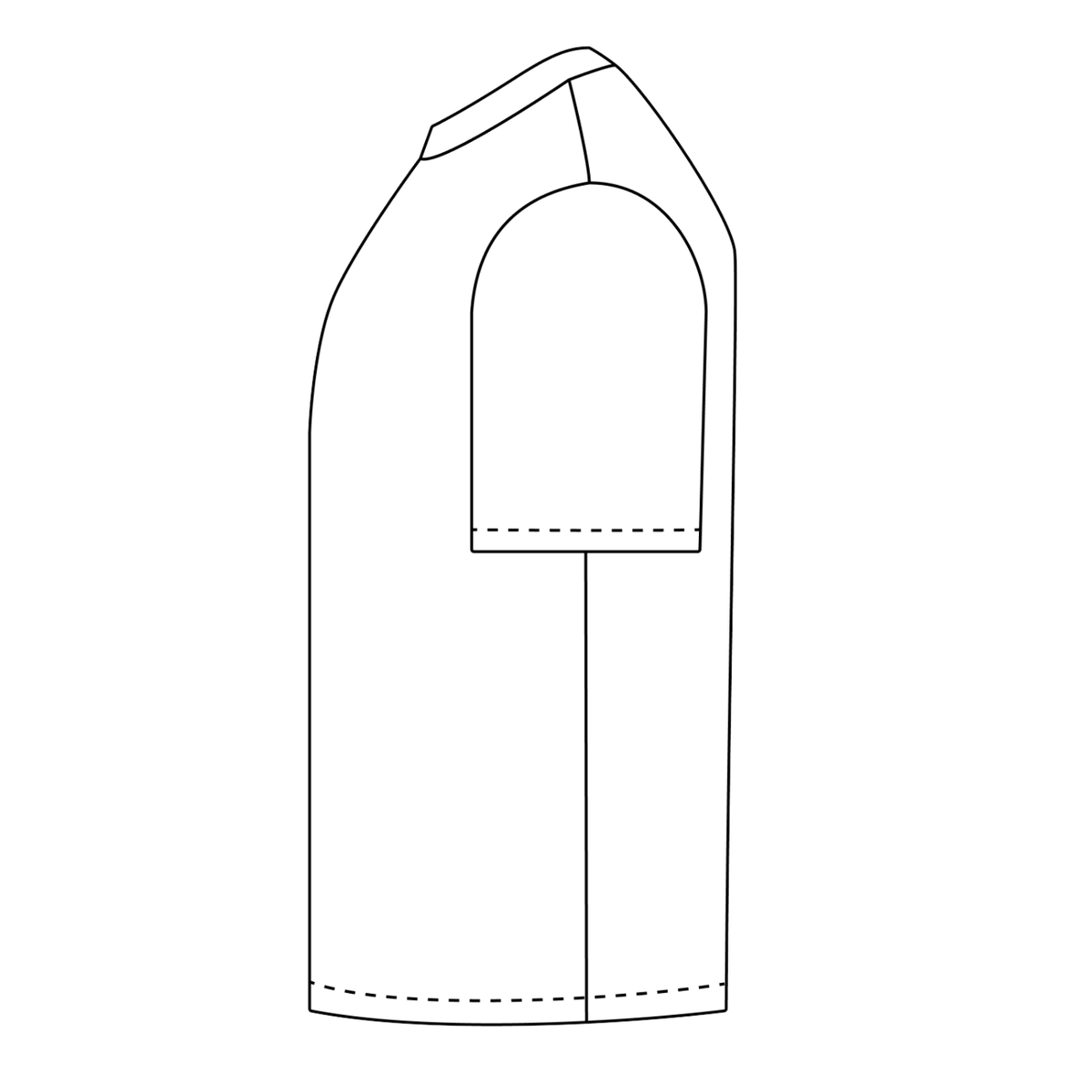 Reason Tee DR-01 — White, flat product view