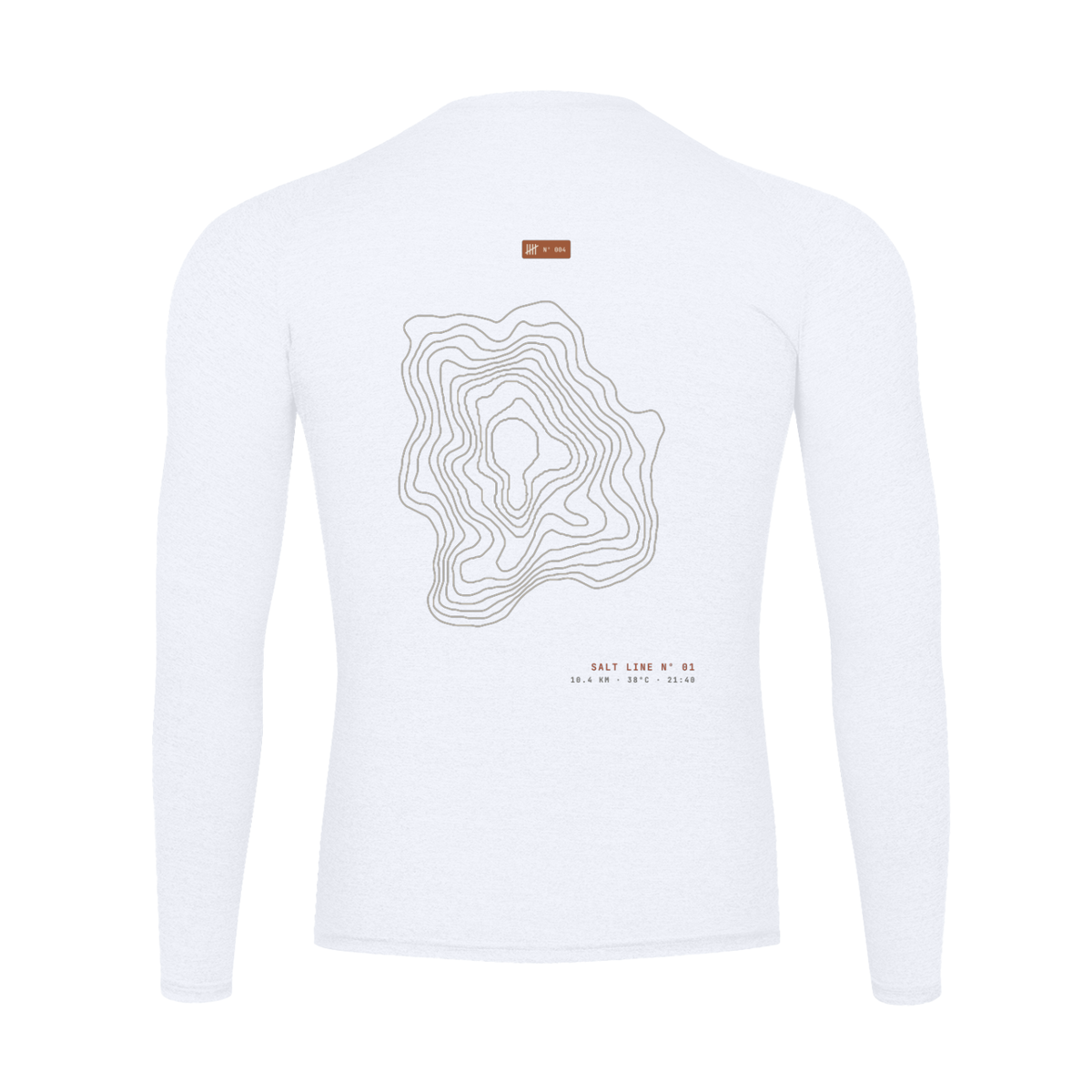 Salt Line Long Sleeve — White, flat product view