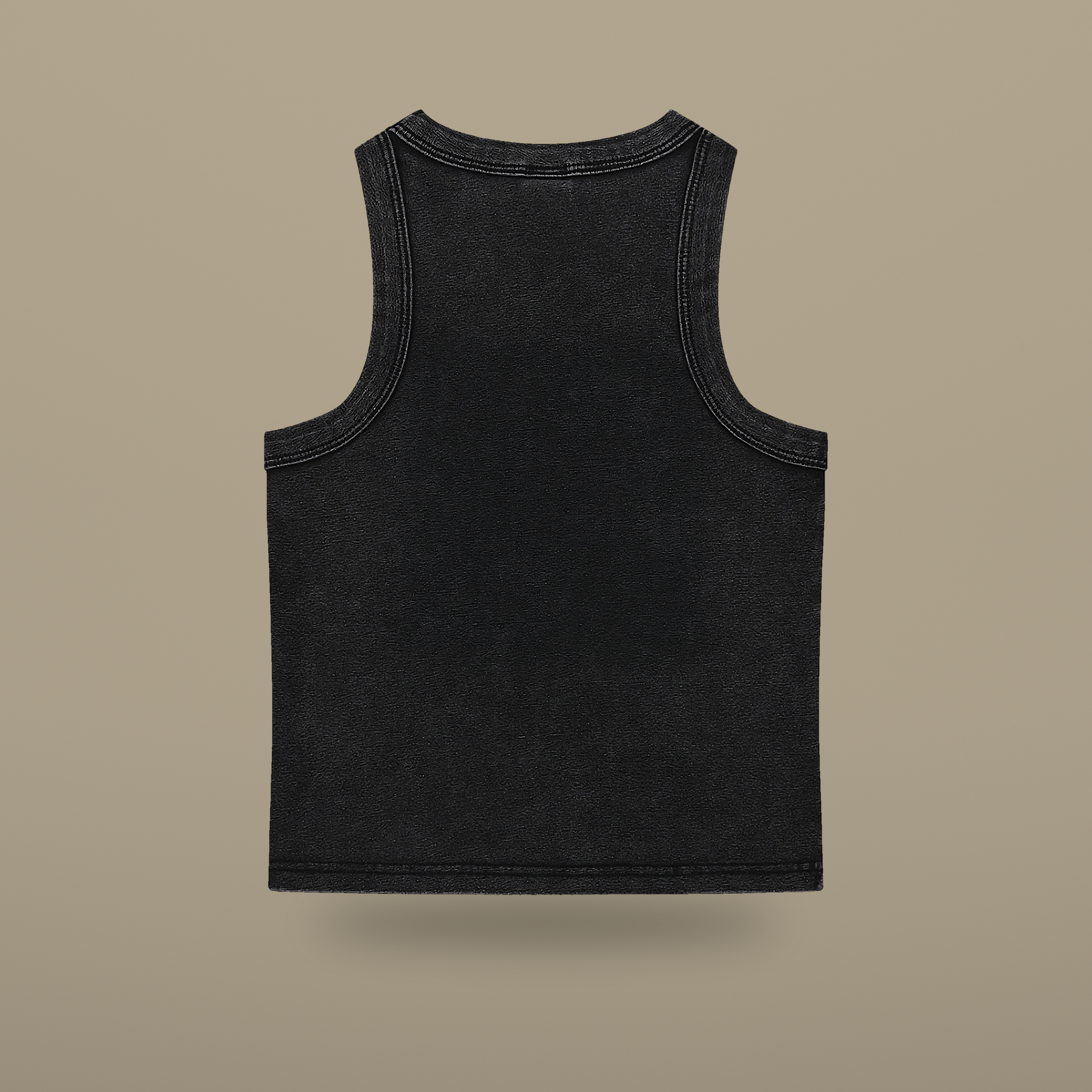 Snow Wash Crop Tank Top — back