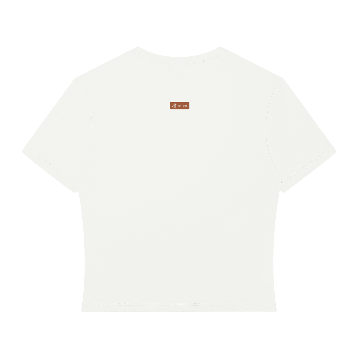 Zone 2 Crop Tee (Women's) — White, flat product view
