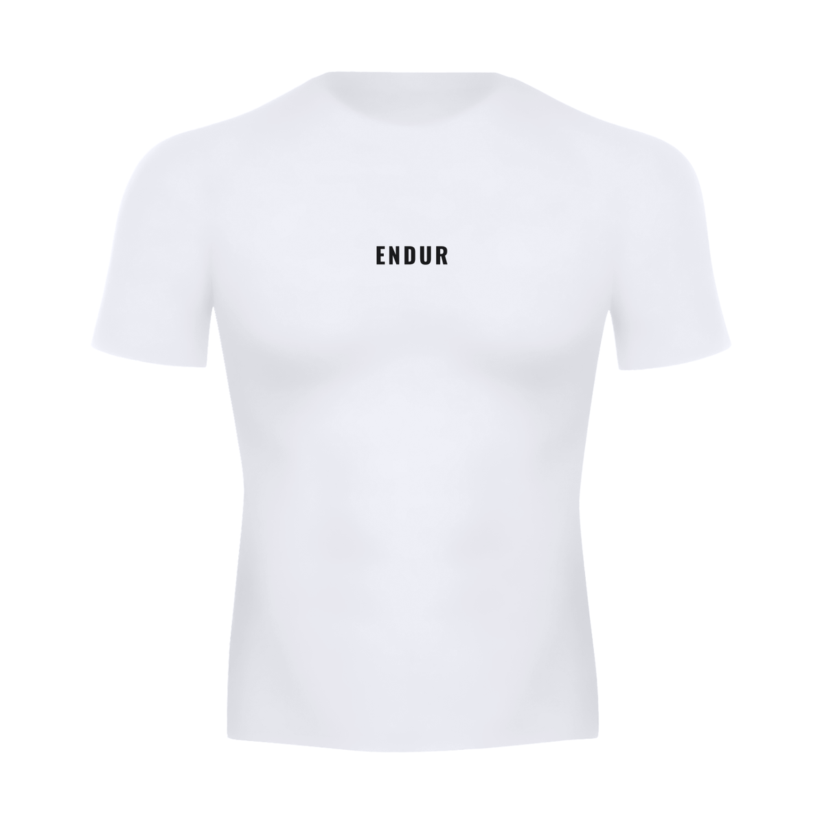 Before The Sun Run Tee — White, flat product view