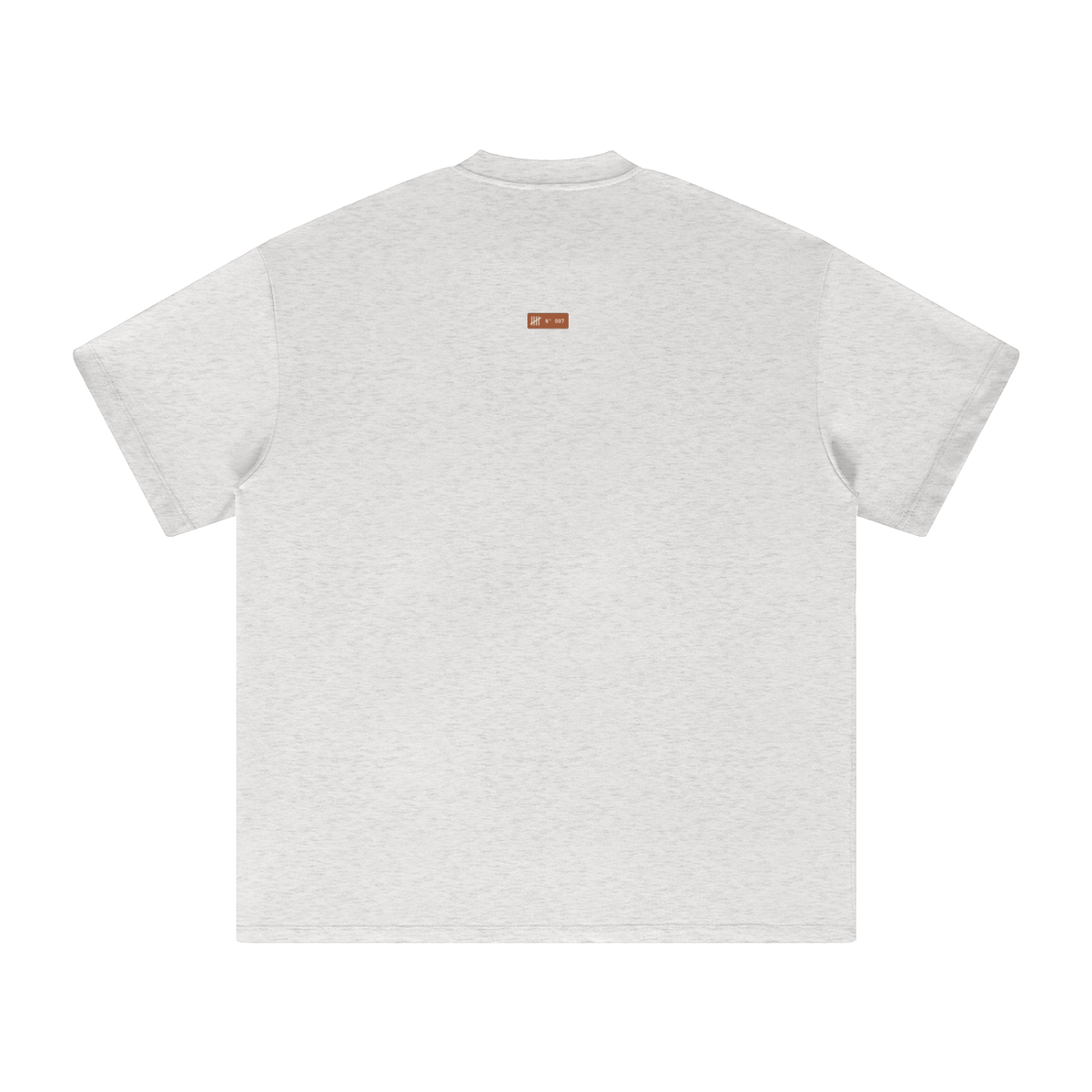 Recovery Protocol Tee — Milk Tea & Oat Gray, flat product view