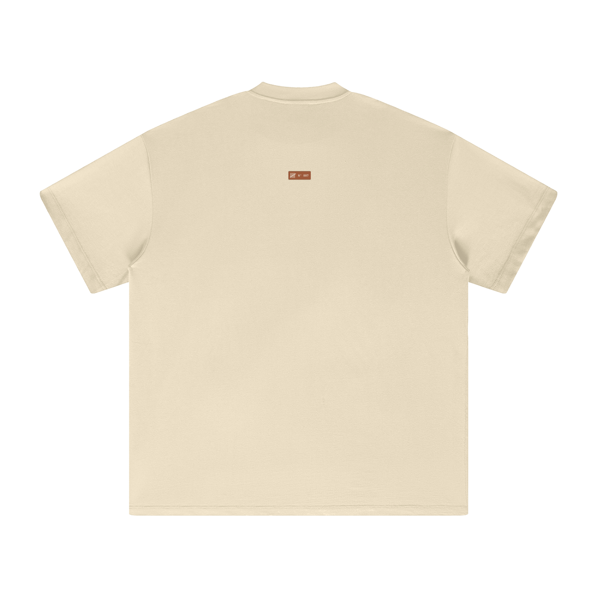 Recovery Protocol Tee — Milk Tea & Oat Gray, flat product view