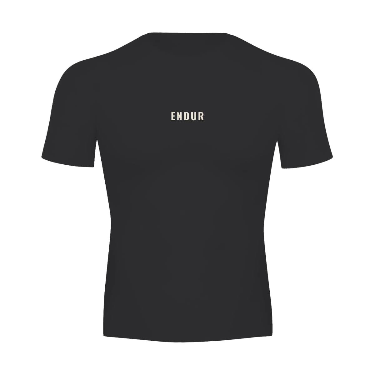 Before The Sun Run Tee — Black, flat product view