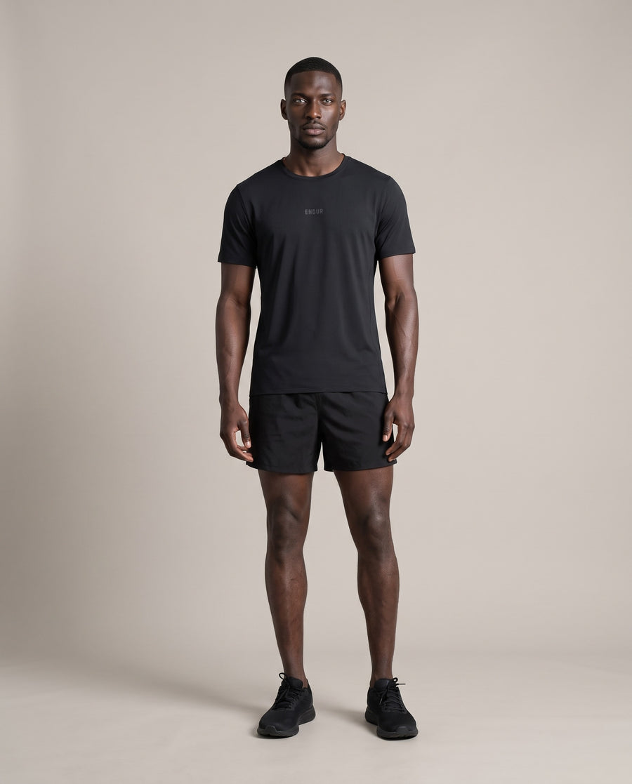 Base Run Tee — Black