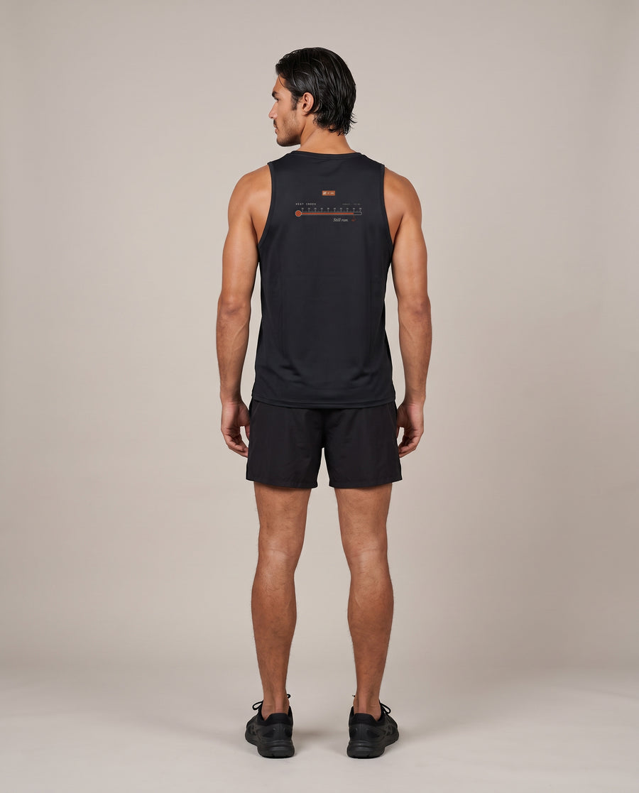 Heat Index Singlet — Black