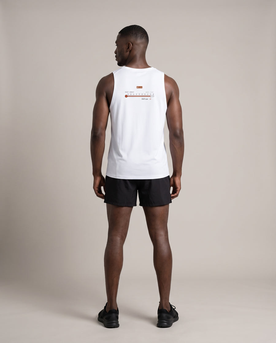 Heat Index Singlet — White