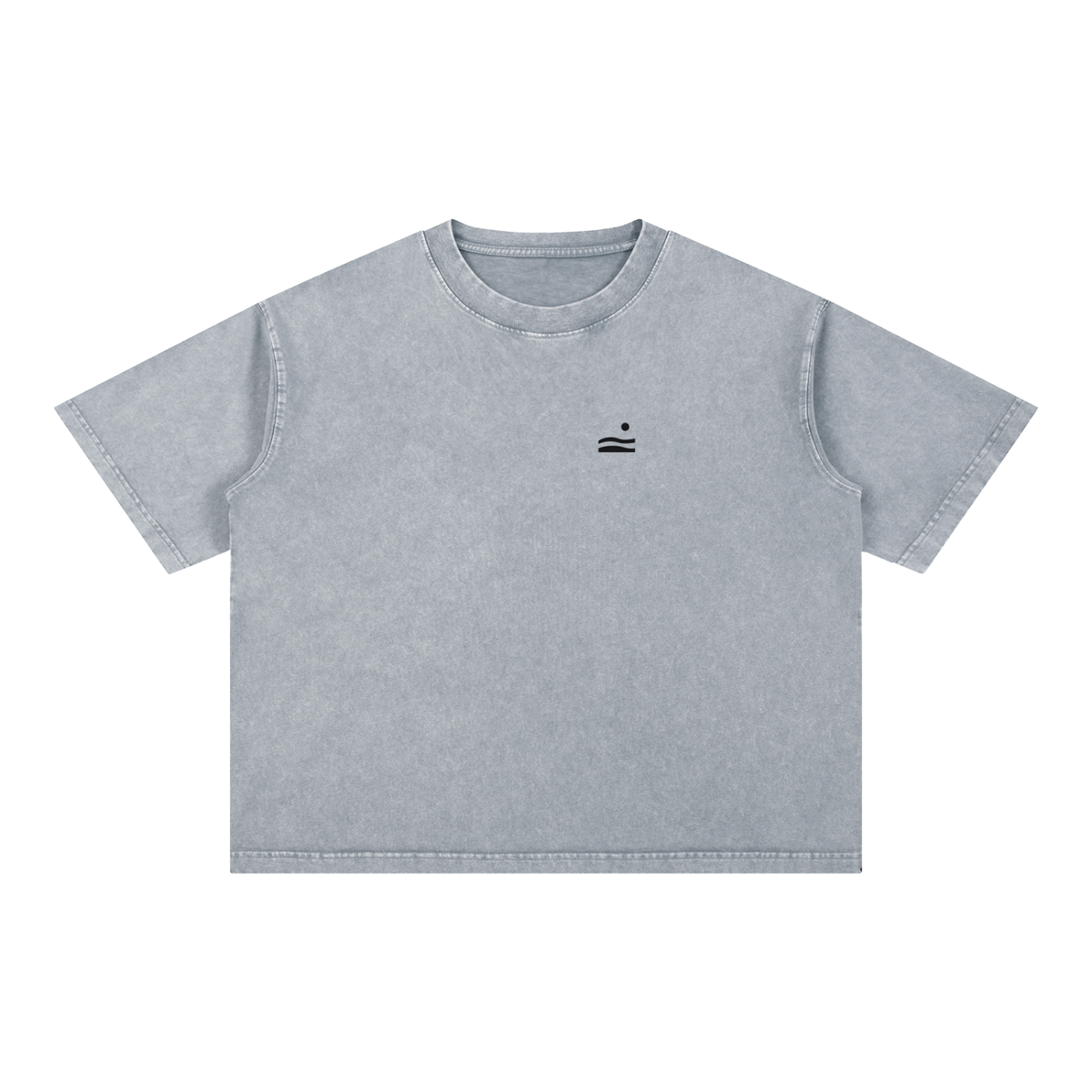 Slow Is A Pace Tee — Light Gray, flat product view
