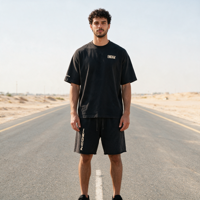 Snow Wash Raw Hem Shorts
