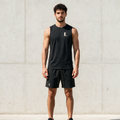 Model wearing the ENDUR Off Day Tank, front view