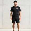 Model wearing the ENDUR Off Day Tee, front view