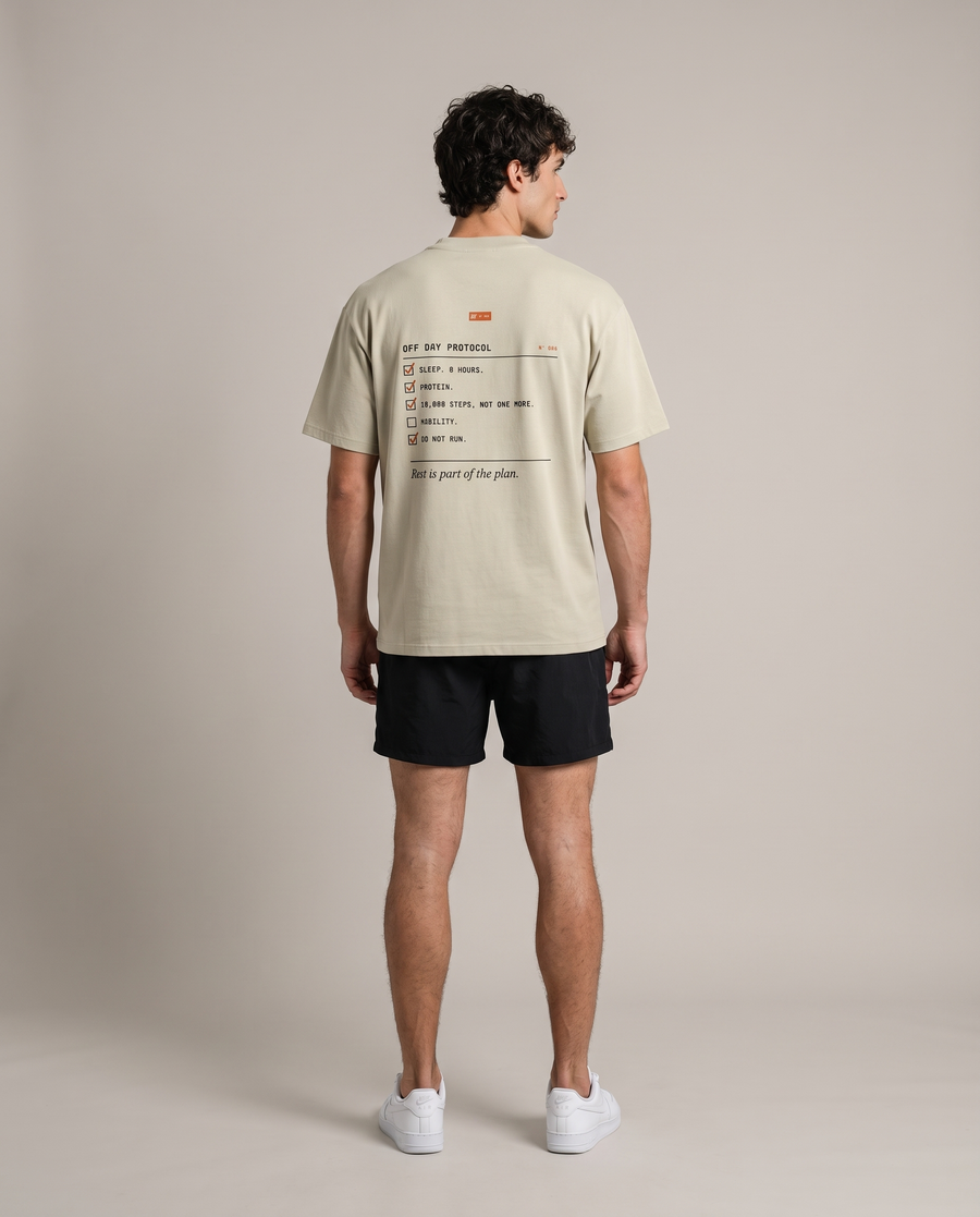 Off Day Protocol Tee — Sand