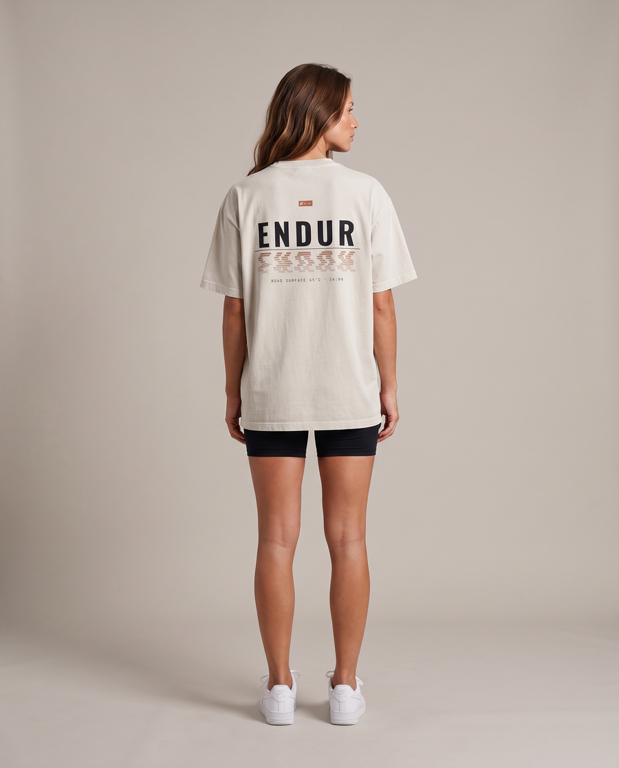 Mirage Oversized Tee — Light Apricot