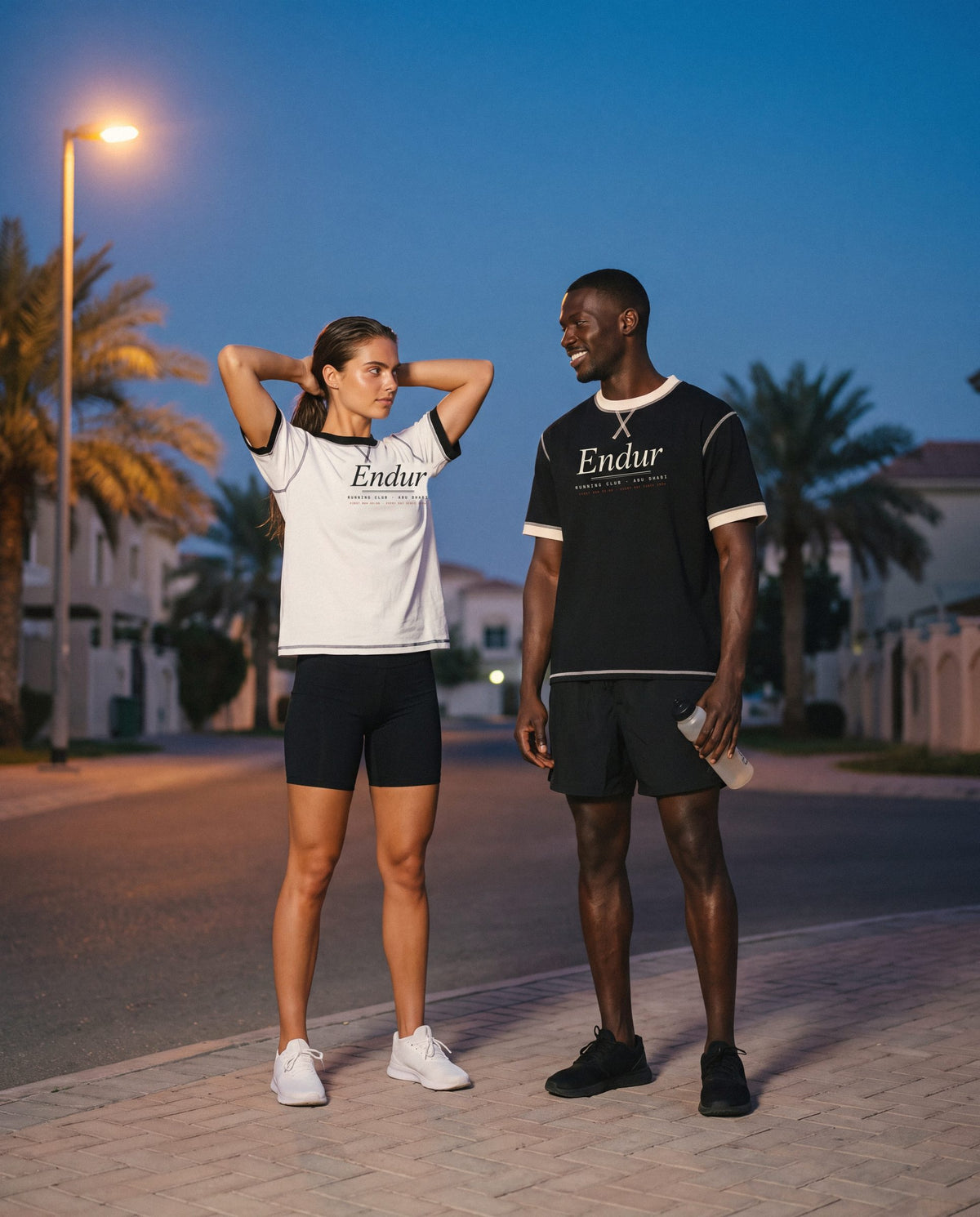 Running club, blue hour.